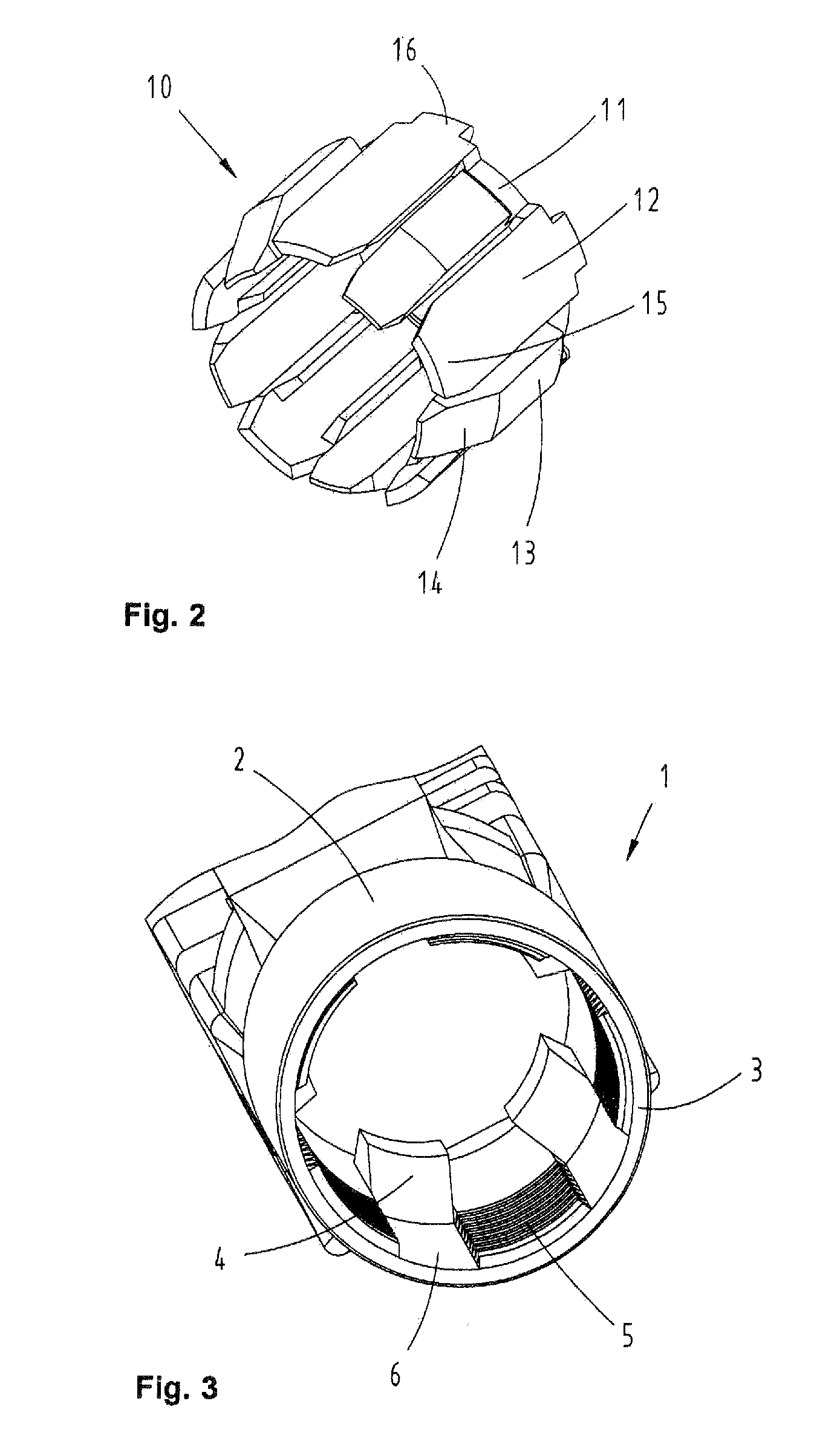 Cable clamp with clamping element