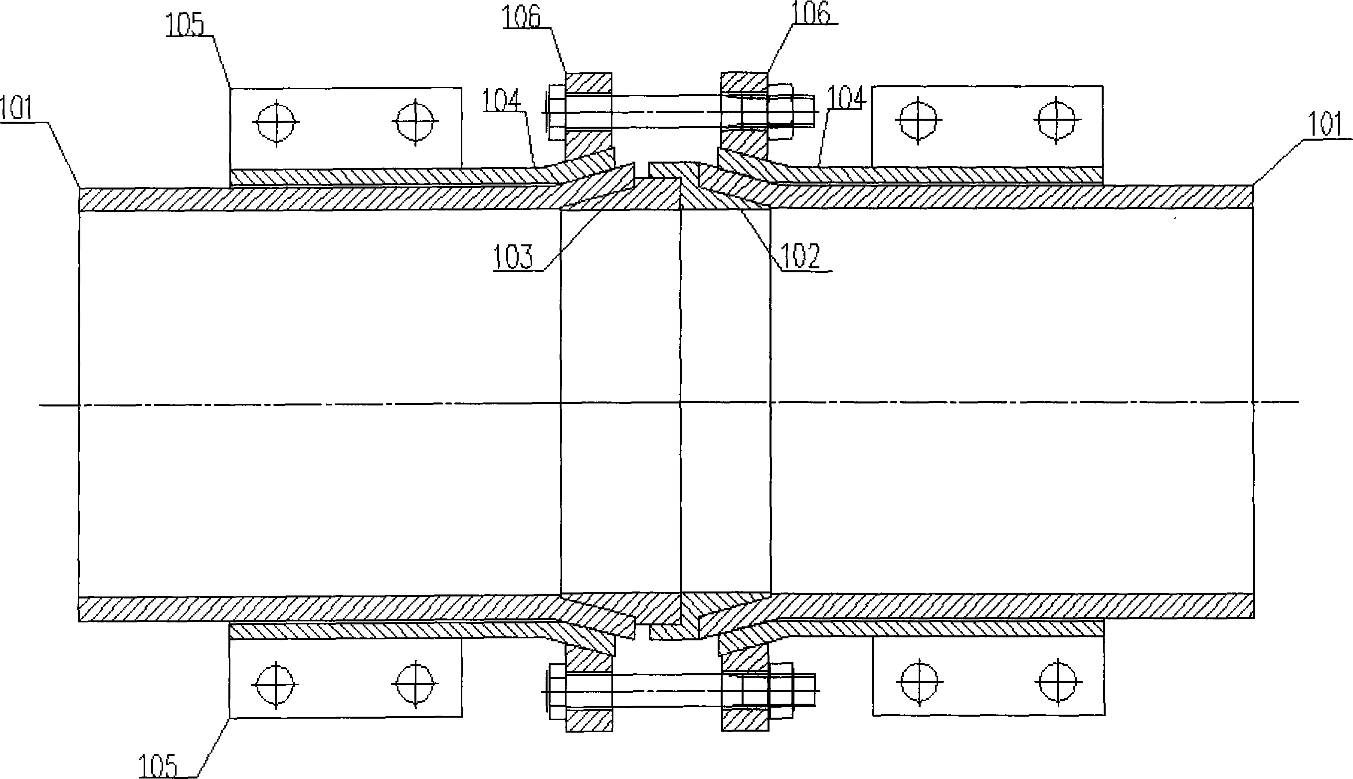 Pipe connecting device