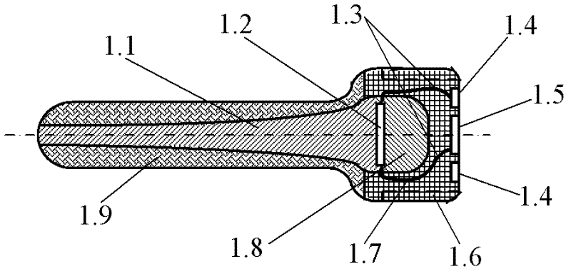 Pocket type ultrasonic acupoint massager and operating circuit thereof