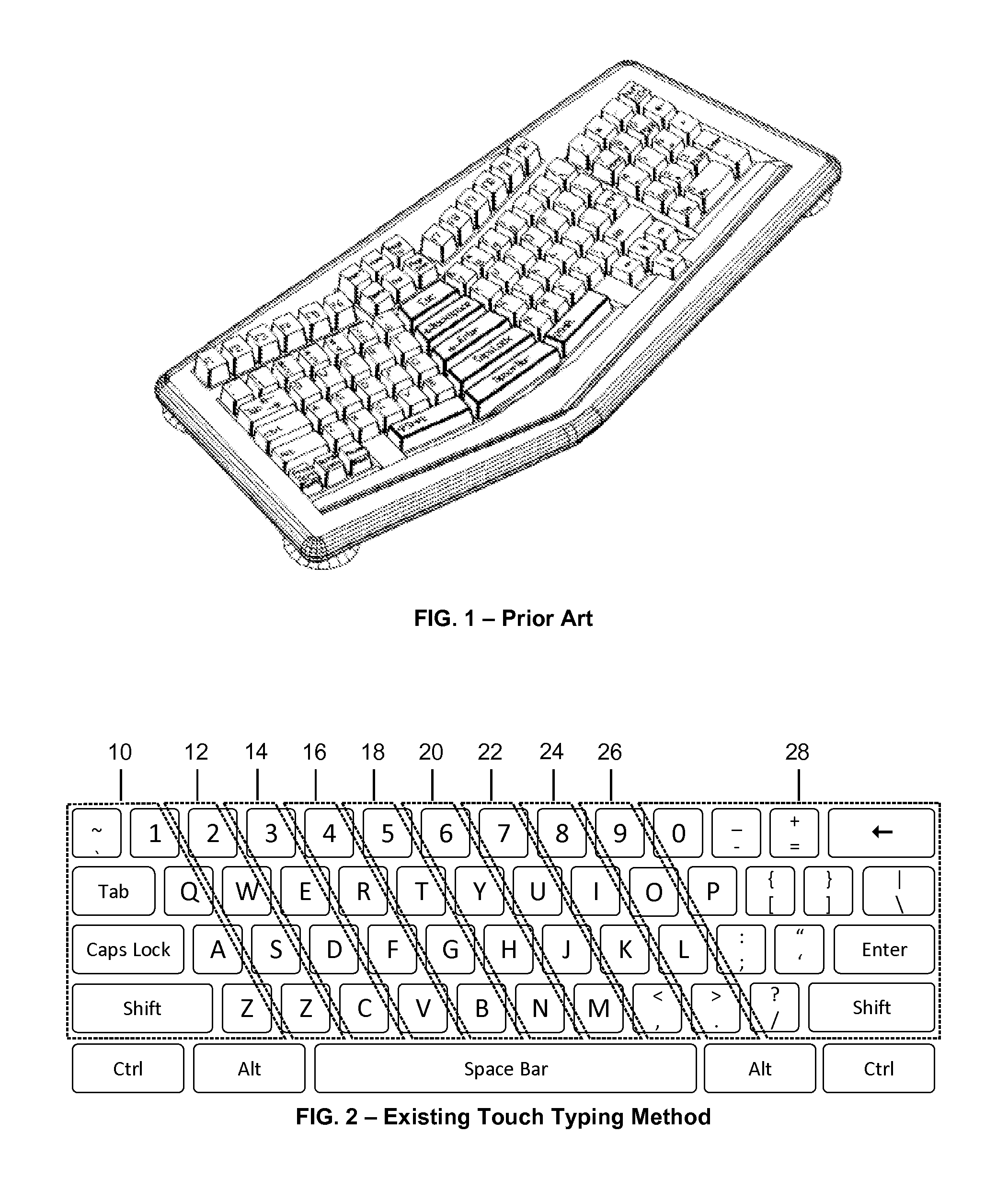 Qwert ergonomic keyboard apparatus
