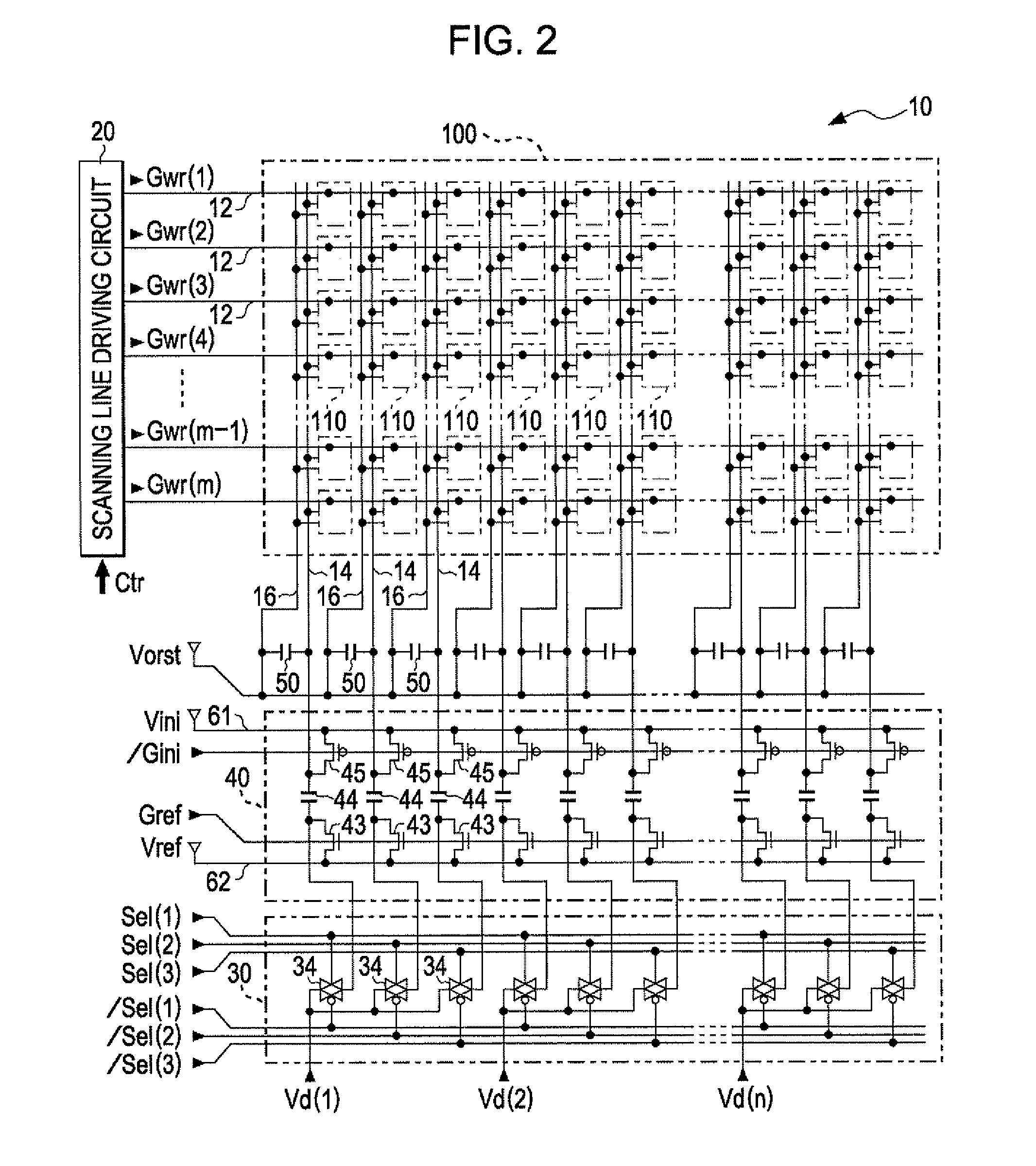 Electro-optical device, driving method of electro-optical device and electronic apparatus