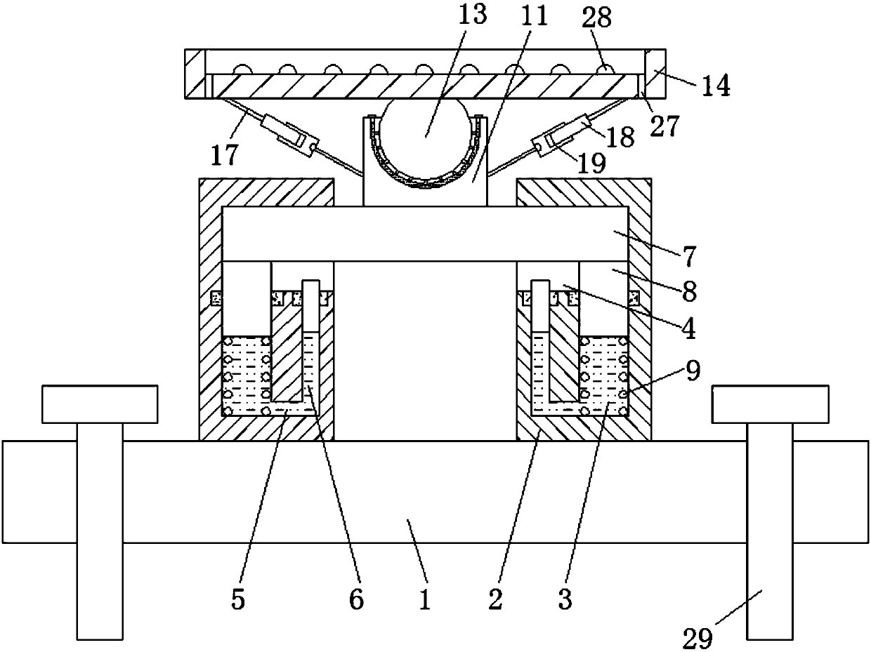 Anti-knock support having high stability performance