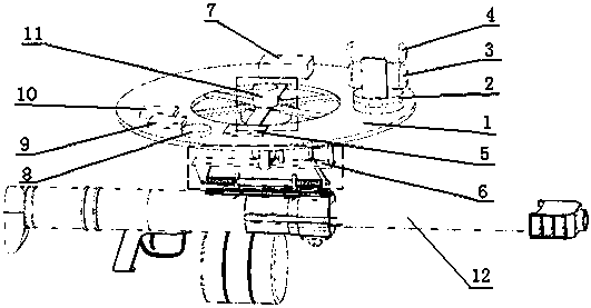 Photoelectrical fire control system and method of armed unmanned aerial vehicle