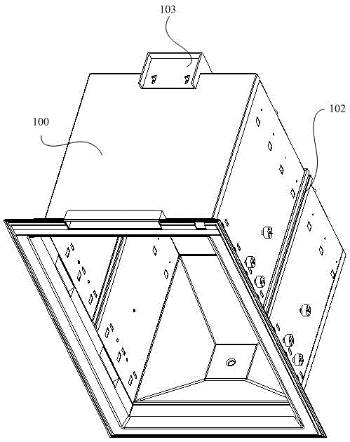 Box body for refrigeration equipment and semiconductor refrigeration equipment
