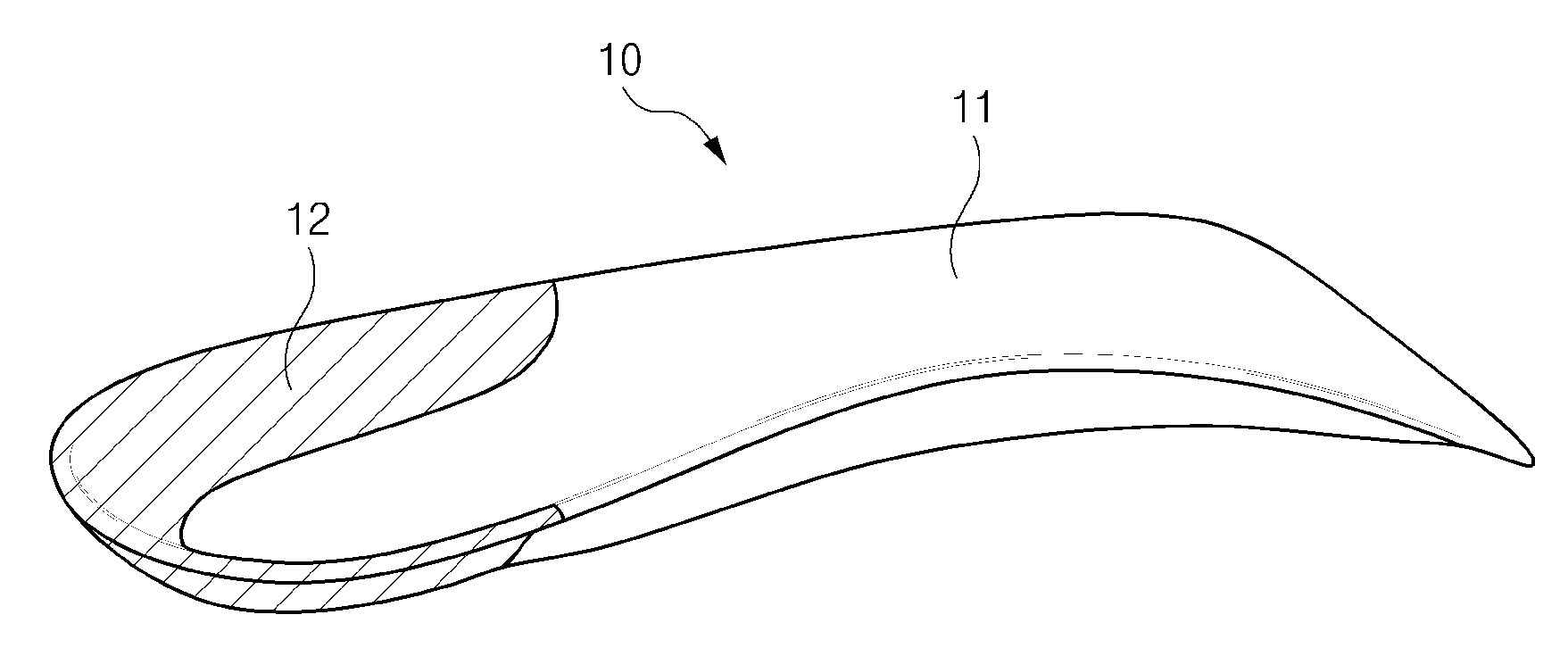 Single-layered arch support insole to be inserted into shoe