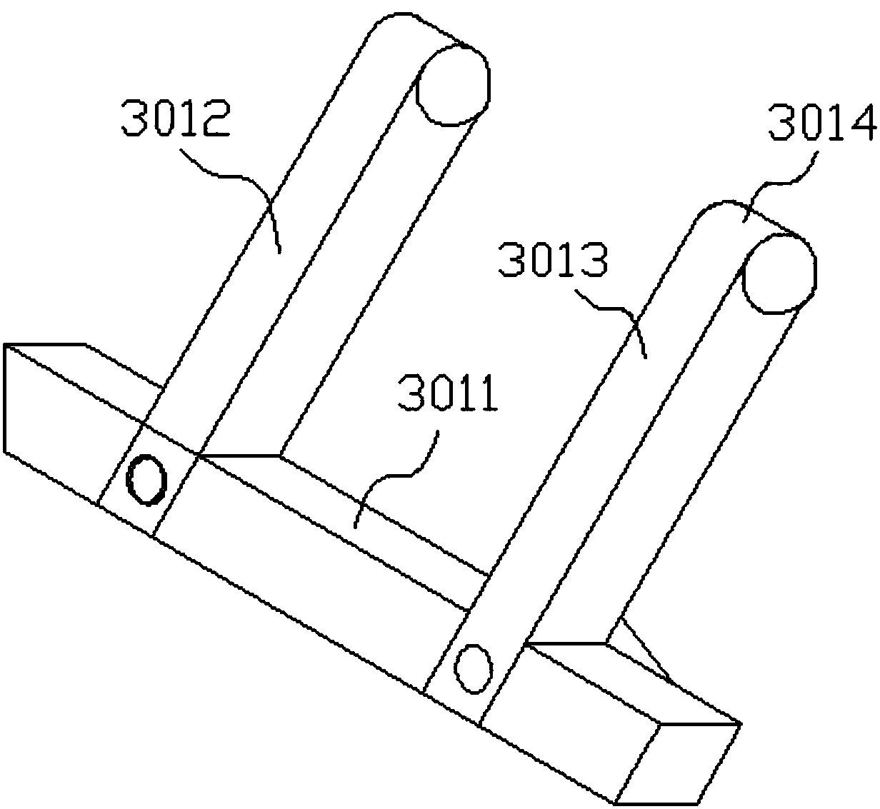 Grain flattening machine capable of adjusting grain falling position