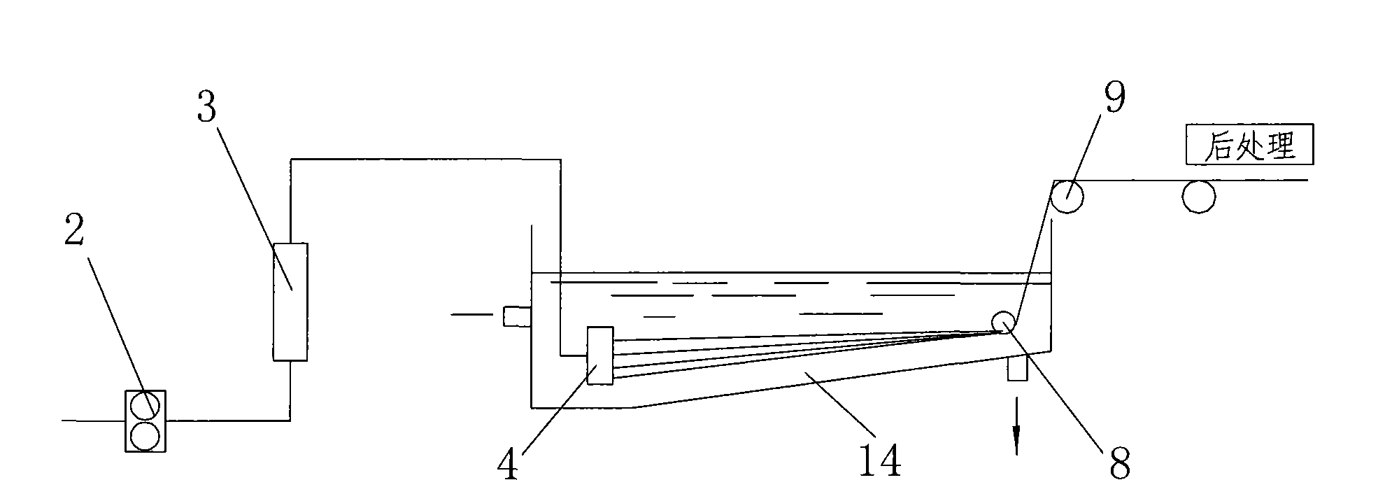 Vertical atomized chemical fiber molding method