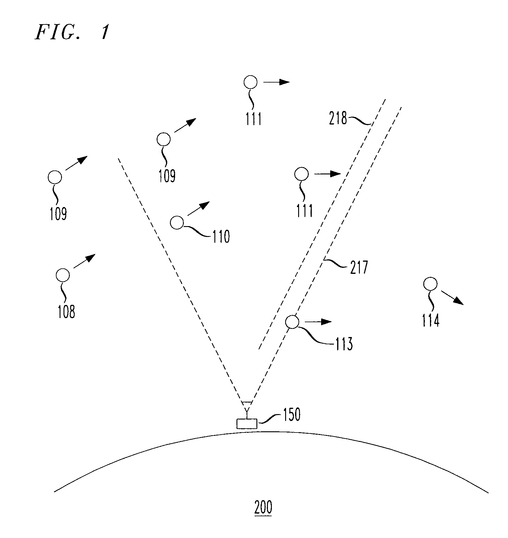 Culled satellite ephemeris information based on limiting a span of an inverted cone for locating satellite in-range determinations