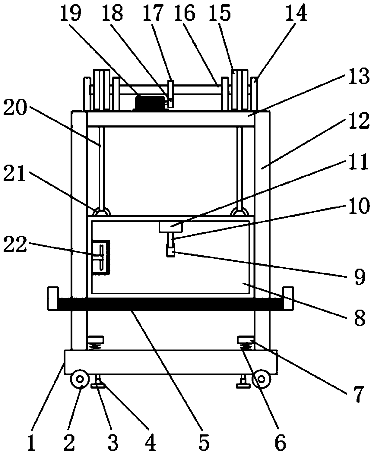 High-safety lifting platform for house building construction