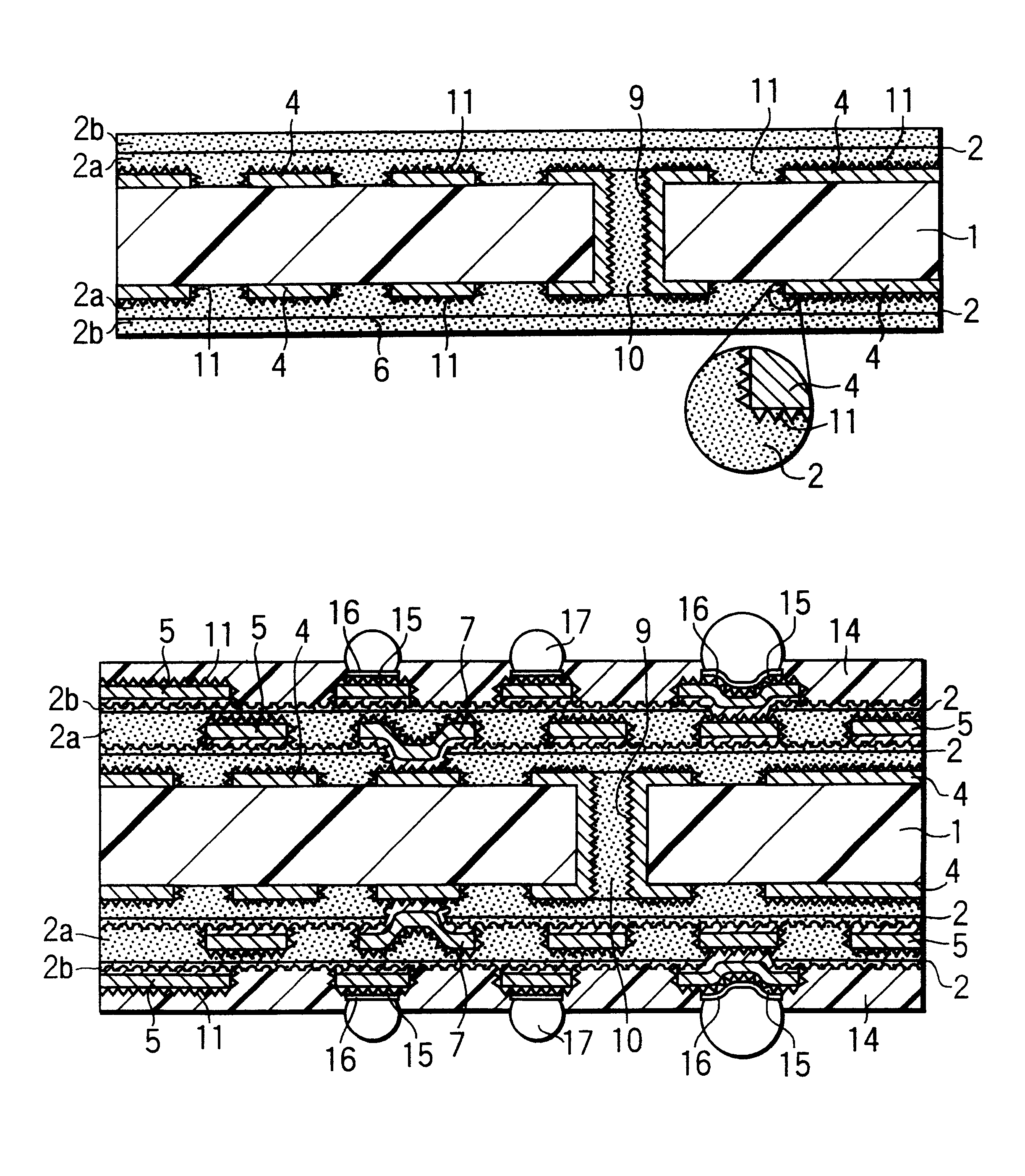 Multilayer printed wiring board having a roughened inner conductor layer and production method thereof
