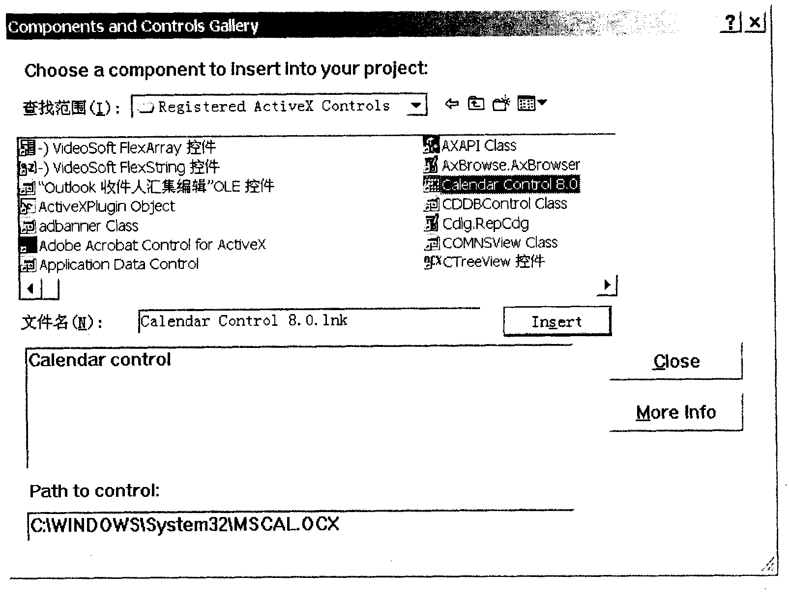 Method for embedding a third party interface in host program interface