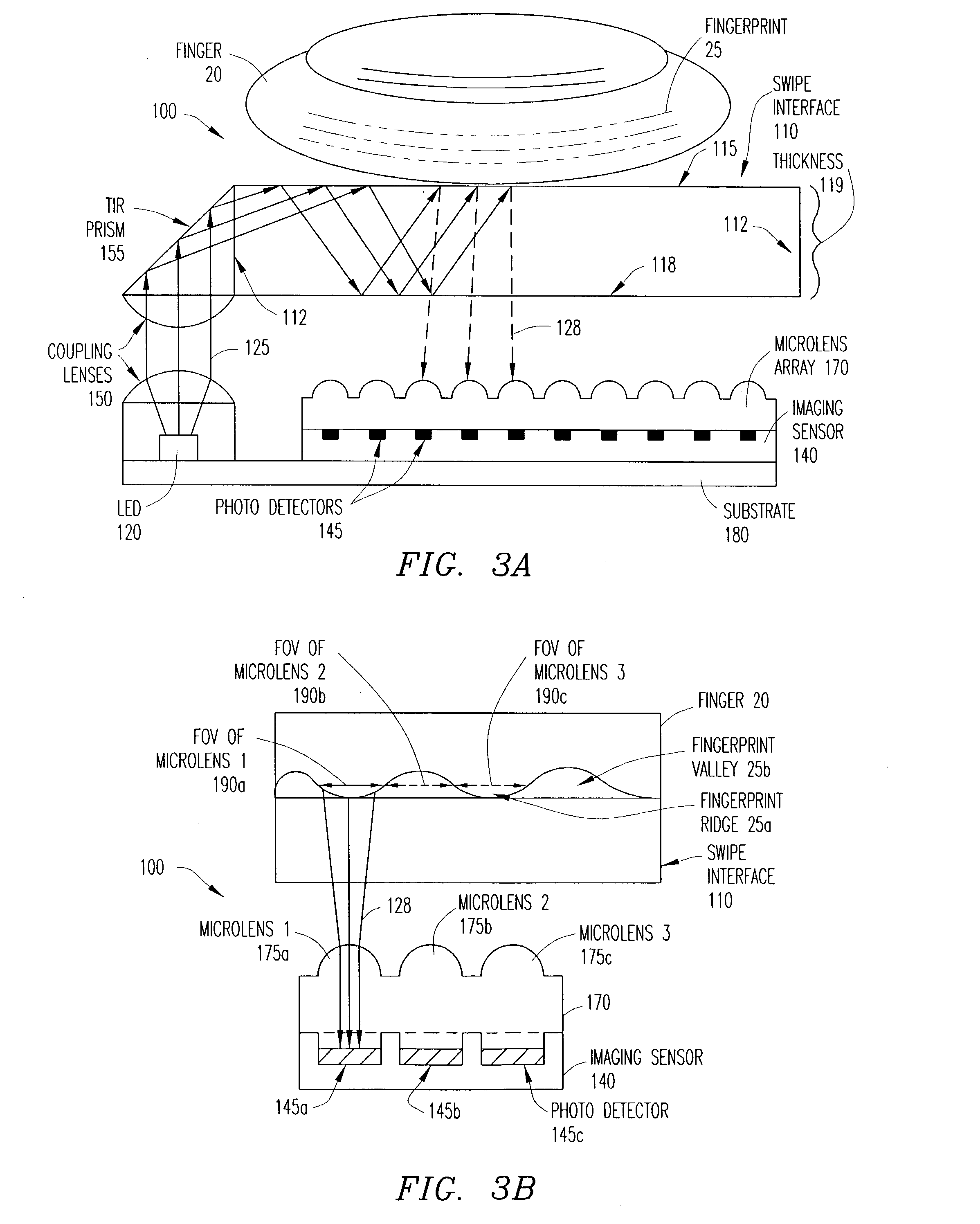 System and method for time-space multiplexing in finger-imaging applications