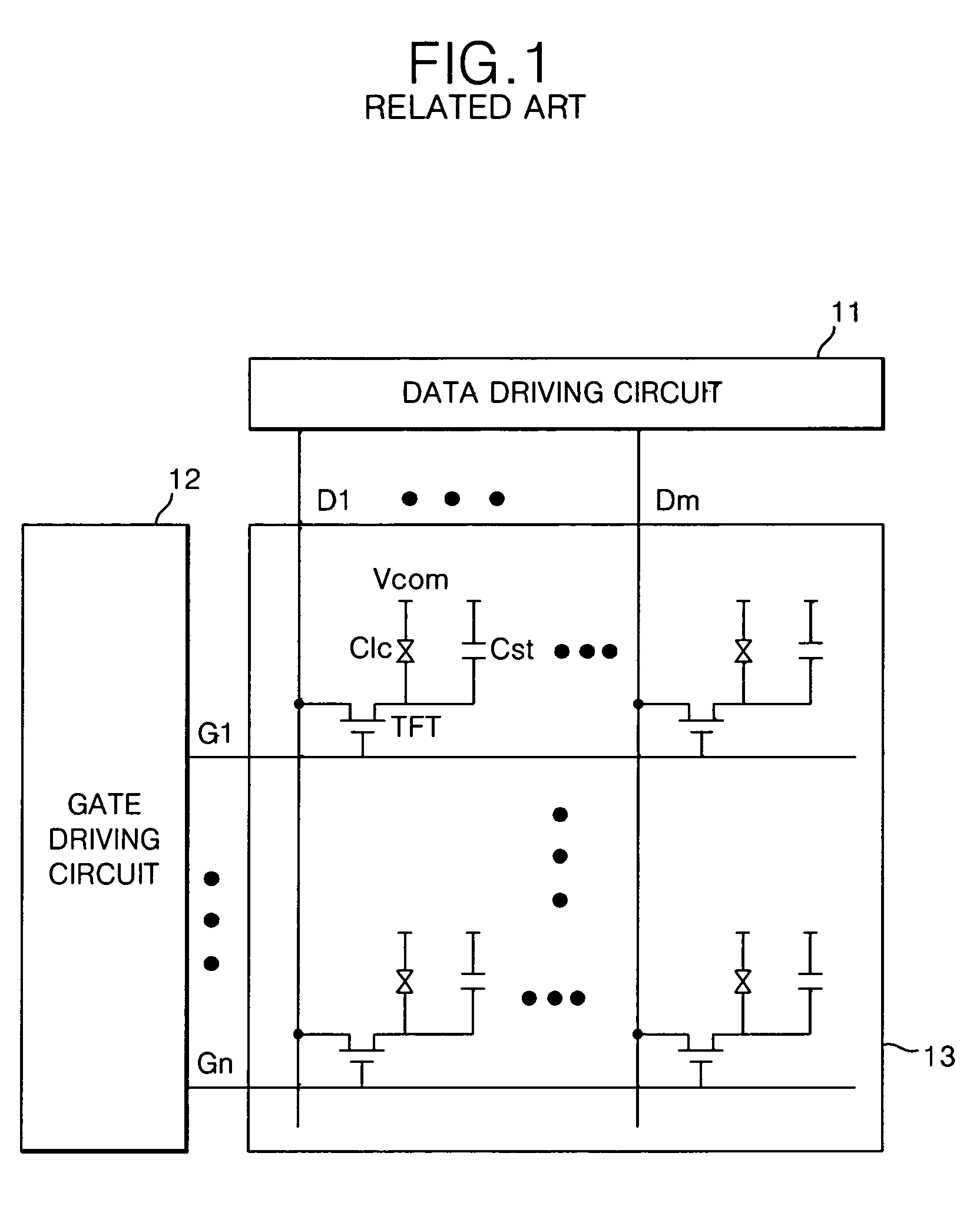 Liquid crystal display panel with built-in driving circuit