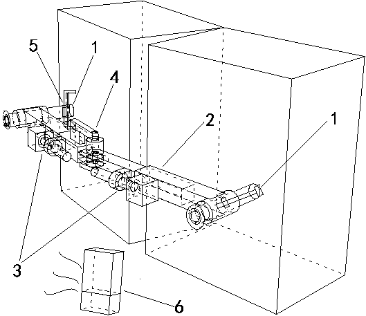 A monitor with the function of crack bending deformation measurement