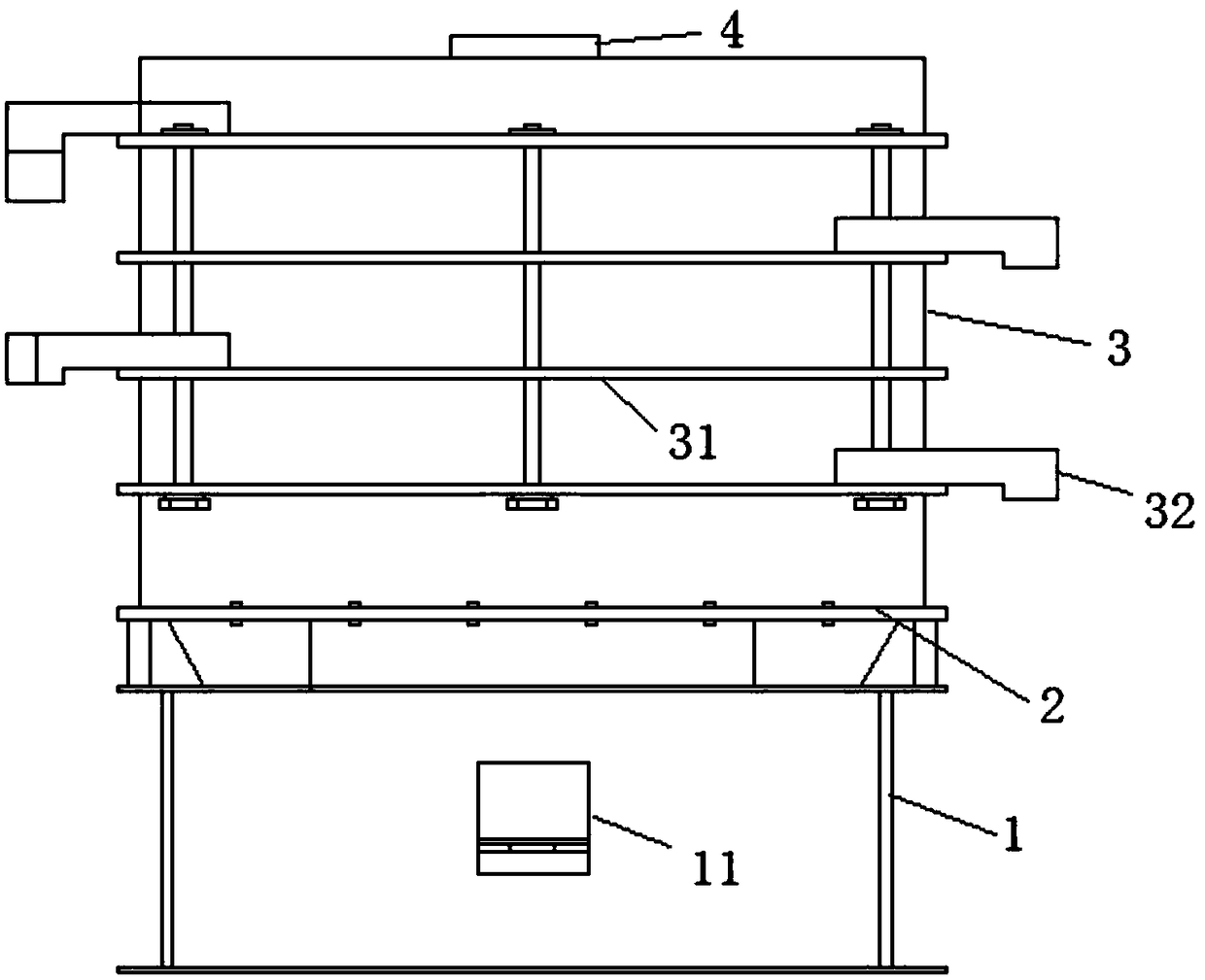 Control method of near-resonance vibrating screen machine