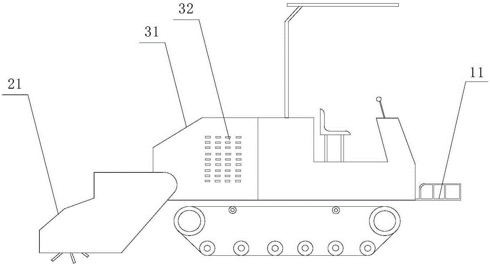 Self-propelled crawler rotary tillage and trench digging all-in-one machine