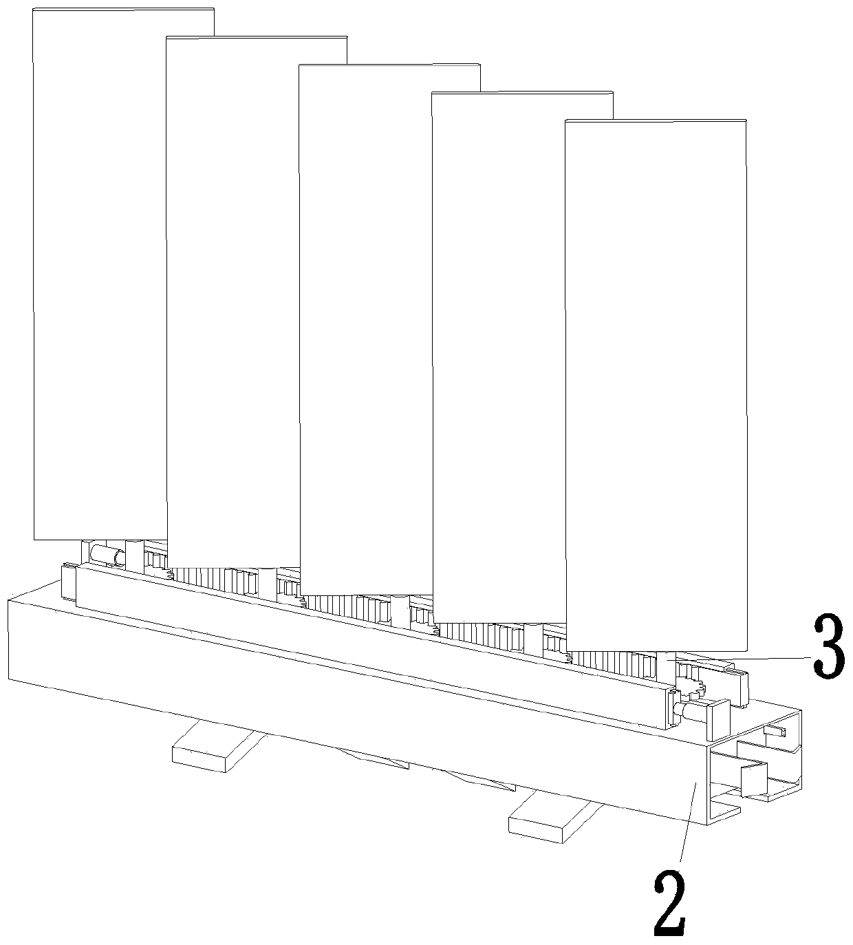 A building glass enclosure