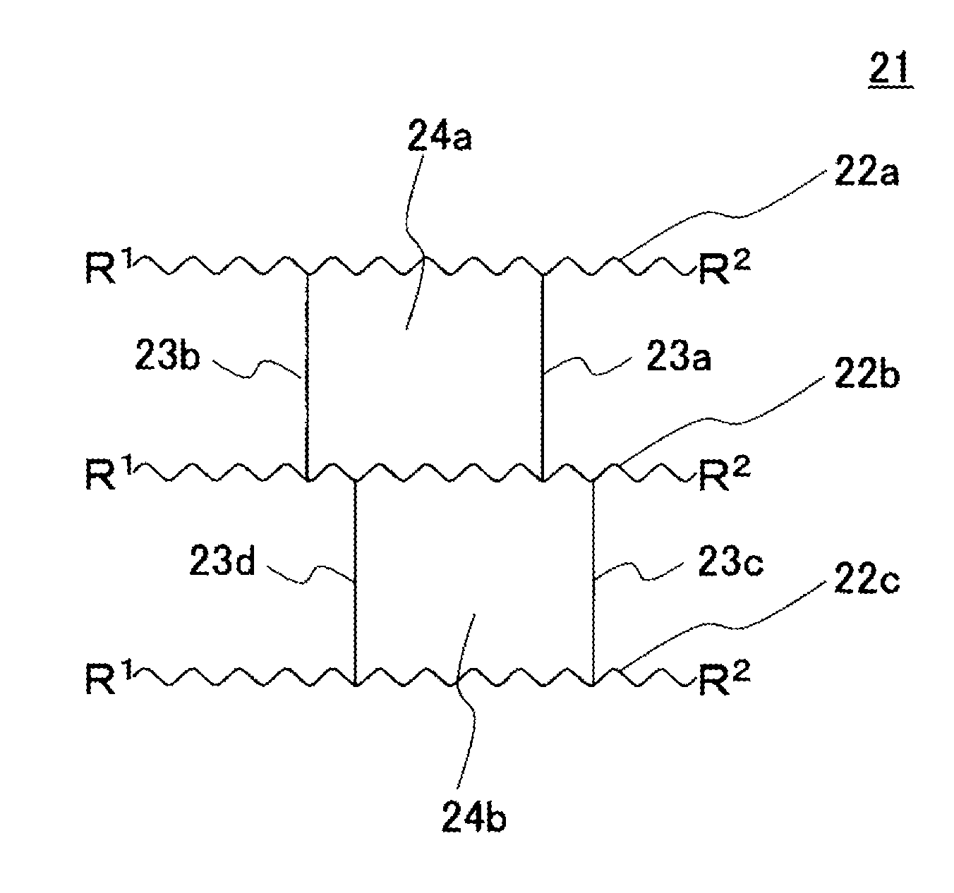 Powdery three-dimensionally crosslinked clathrate particle, process of producing same, dispersion, and resin composition