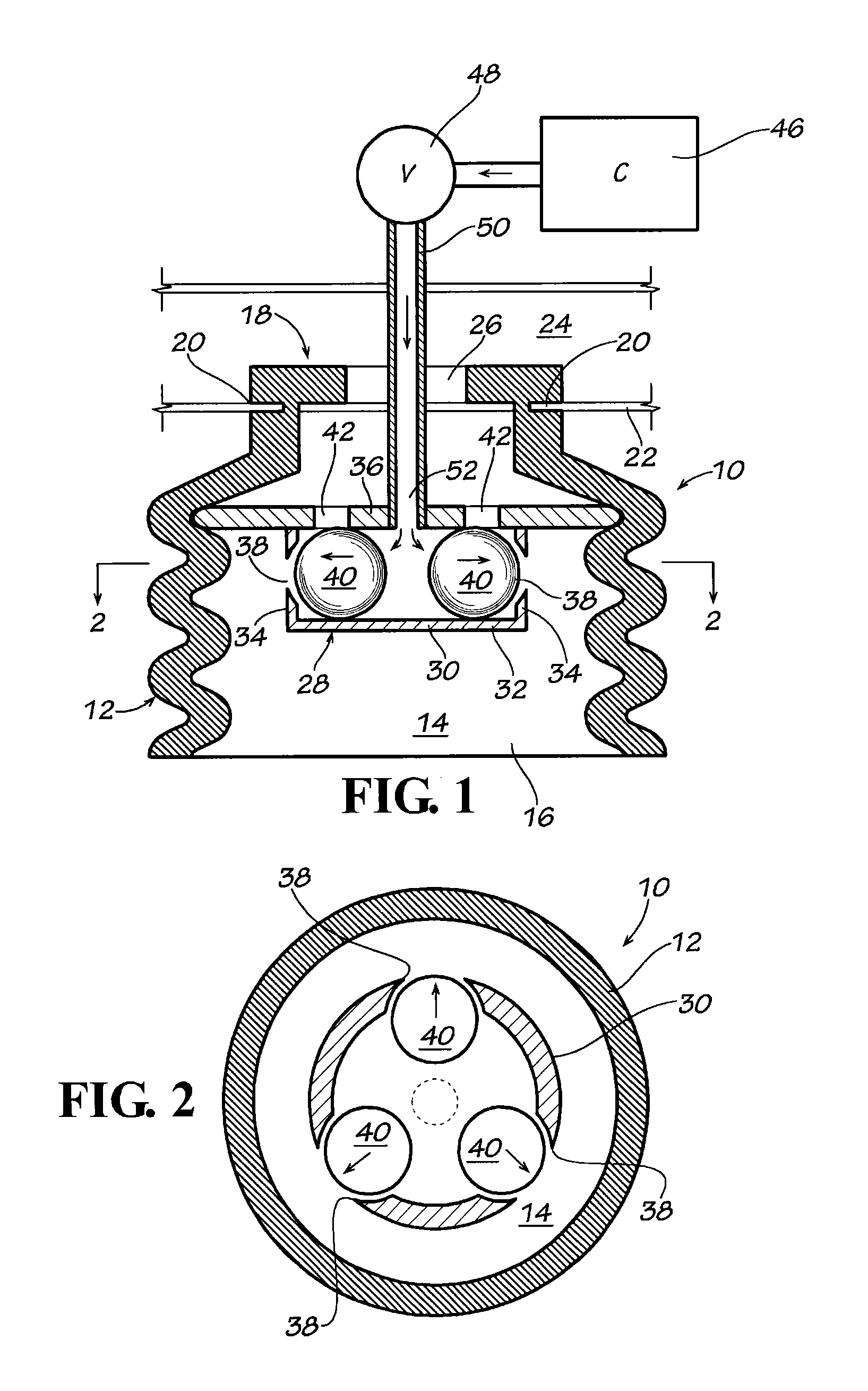 End Effector with Internal Valve