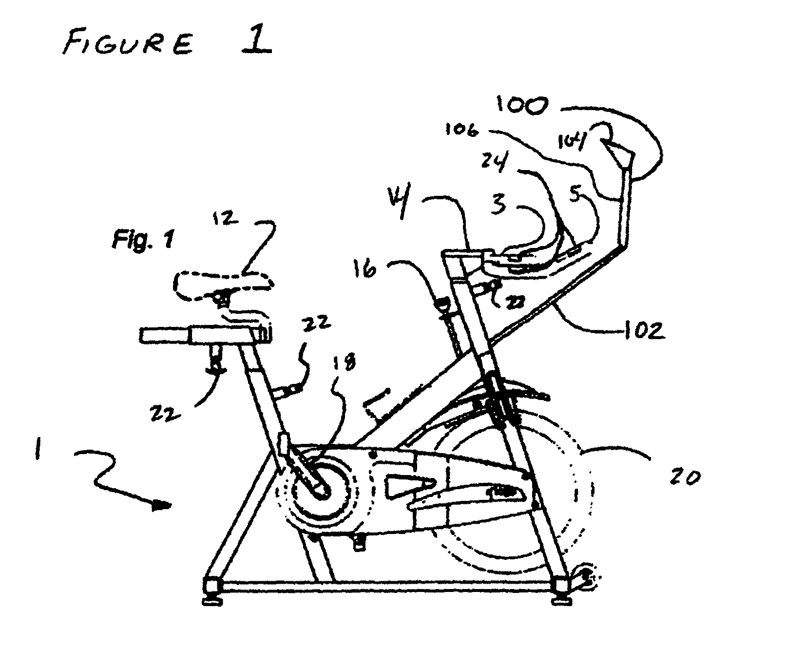 Programmable exercise bicycle