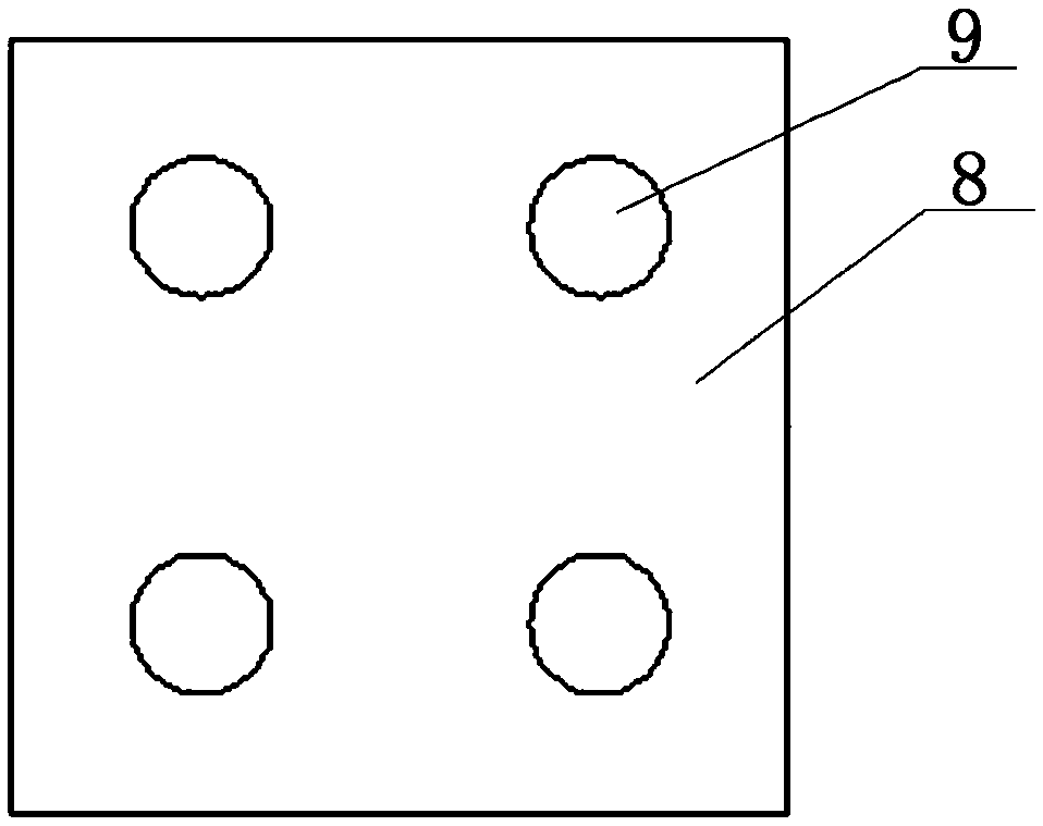 Connecting piece and splicing method for splicing wooden box units into light wooden structure platform