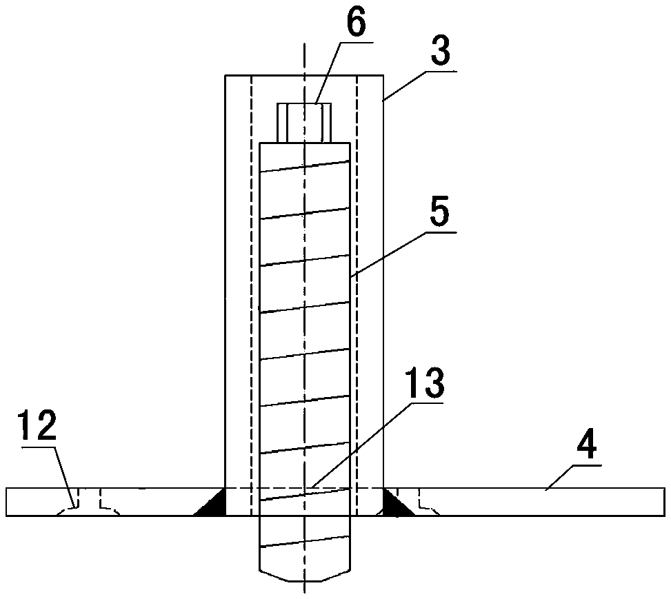 Connecting piece and splicing method for splicing wooden box units into light wooden structure platform