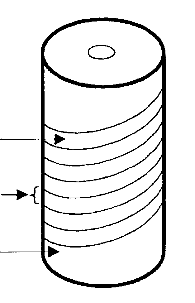 Cylindrical magnetic recording medium and method for manufacturing the same