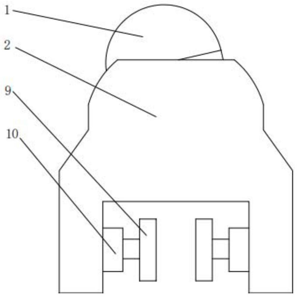 Fan heater structure based on guide rail type human body infrared induction