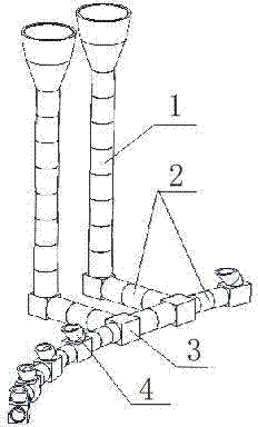 Novel tangent brick for ingate of cast steel pouring system
