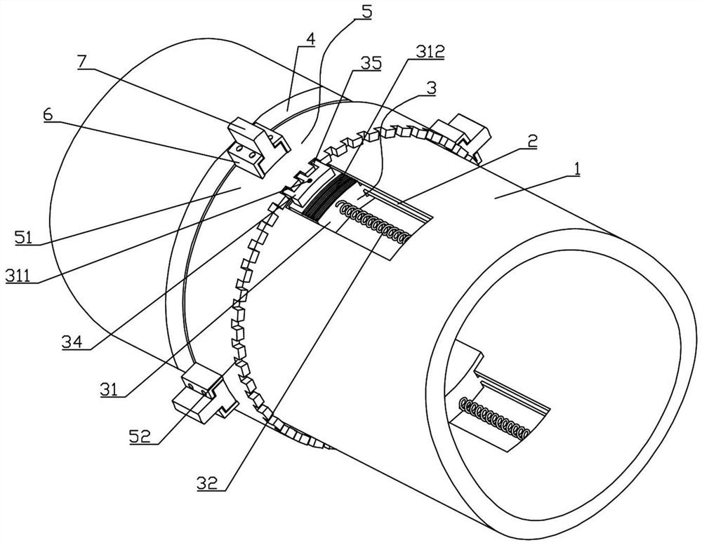 Connecting structure for double-layer curved surface curtain wall and ...