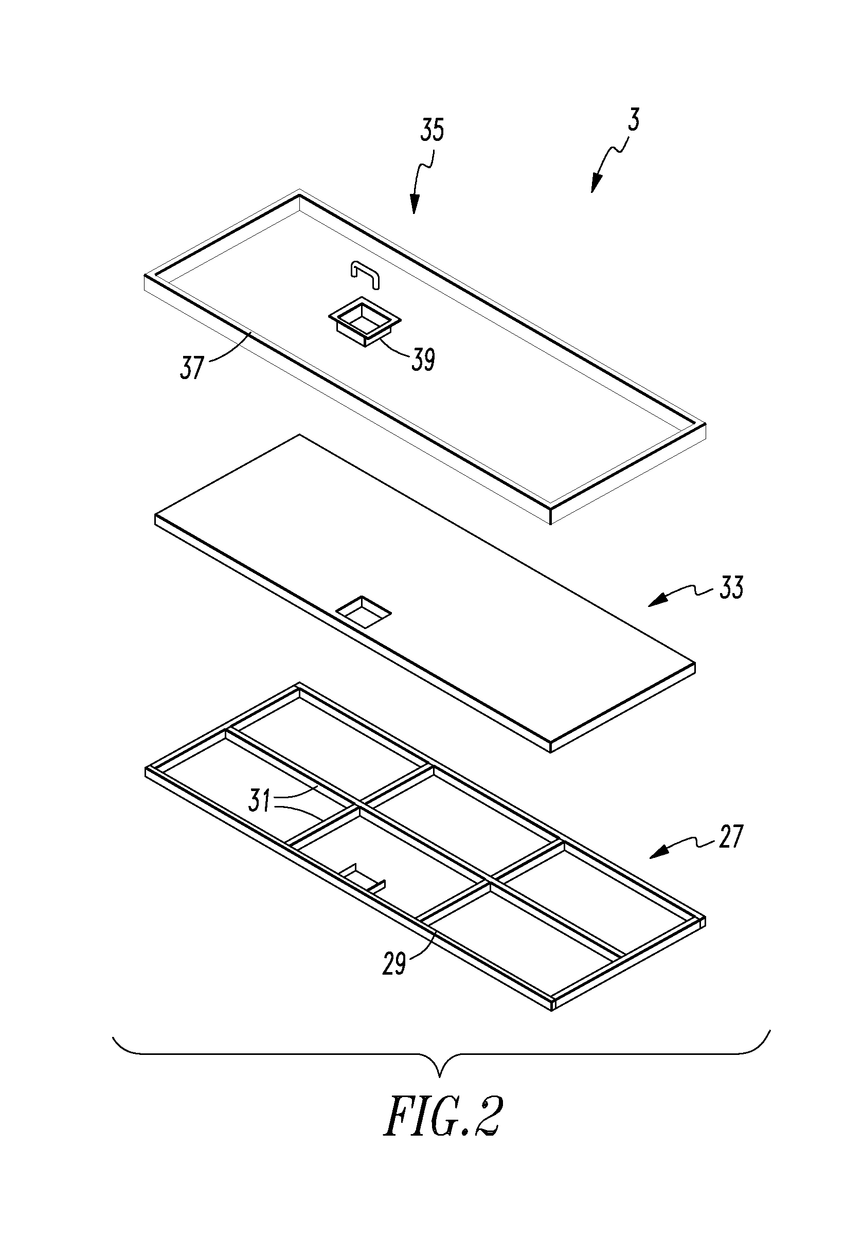 Deck storage bin system