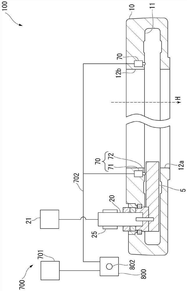 Oil pressure drive system and gate valve