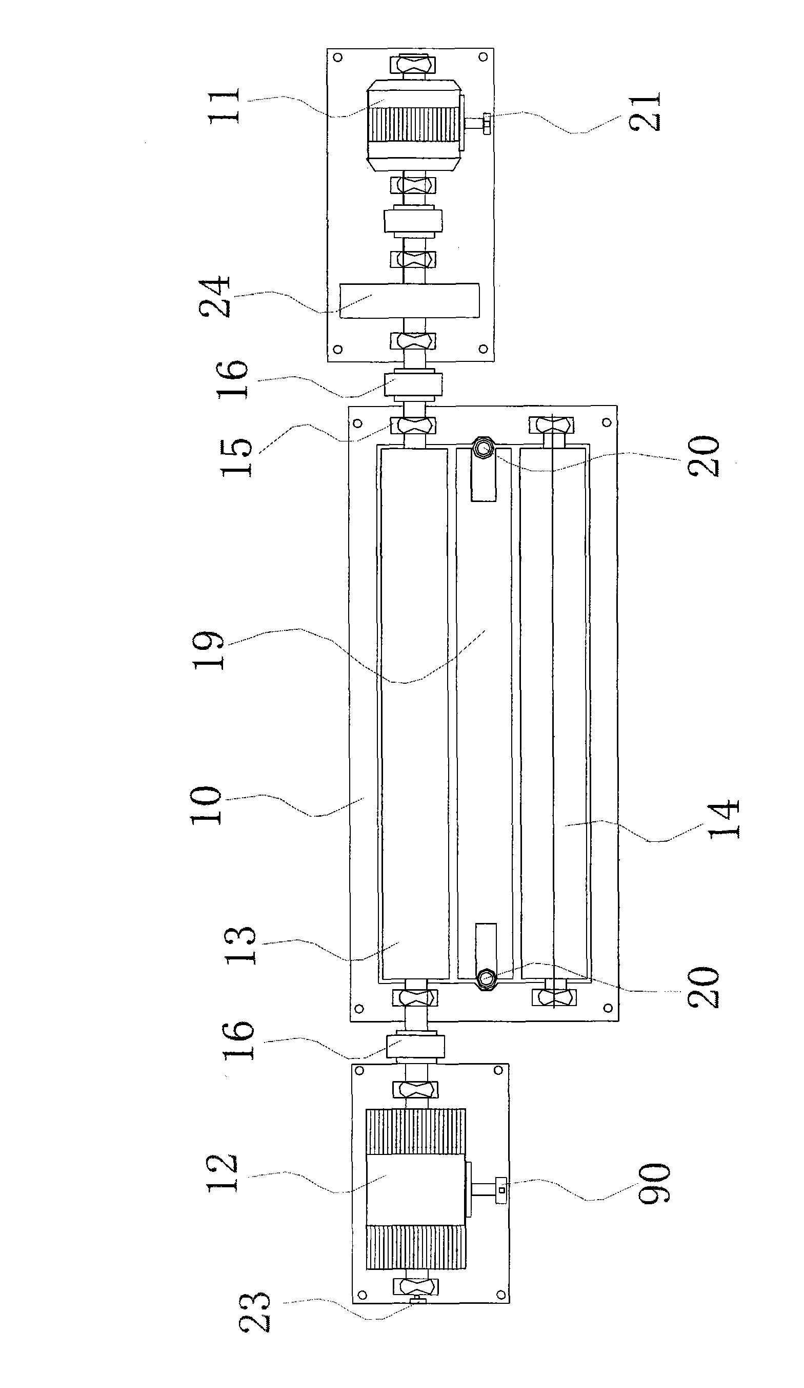 Dynamometer for automobile chassis and measurement and control method thereof