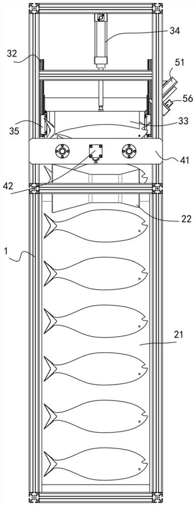 Skew rolling type fish brain extraction method