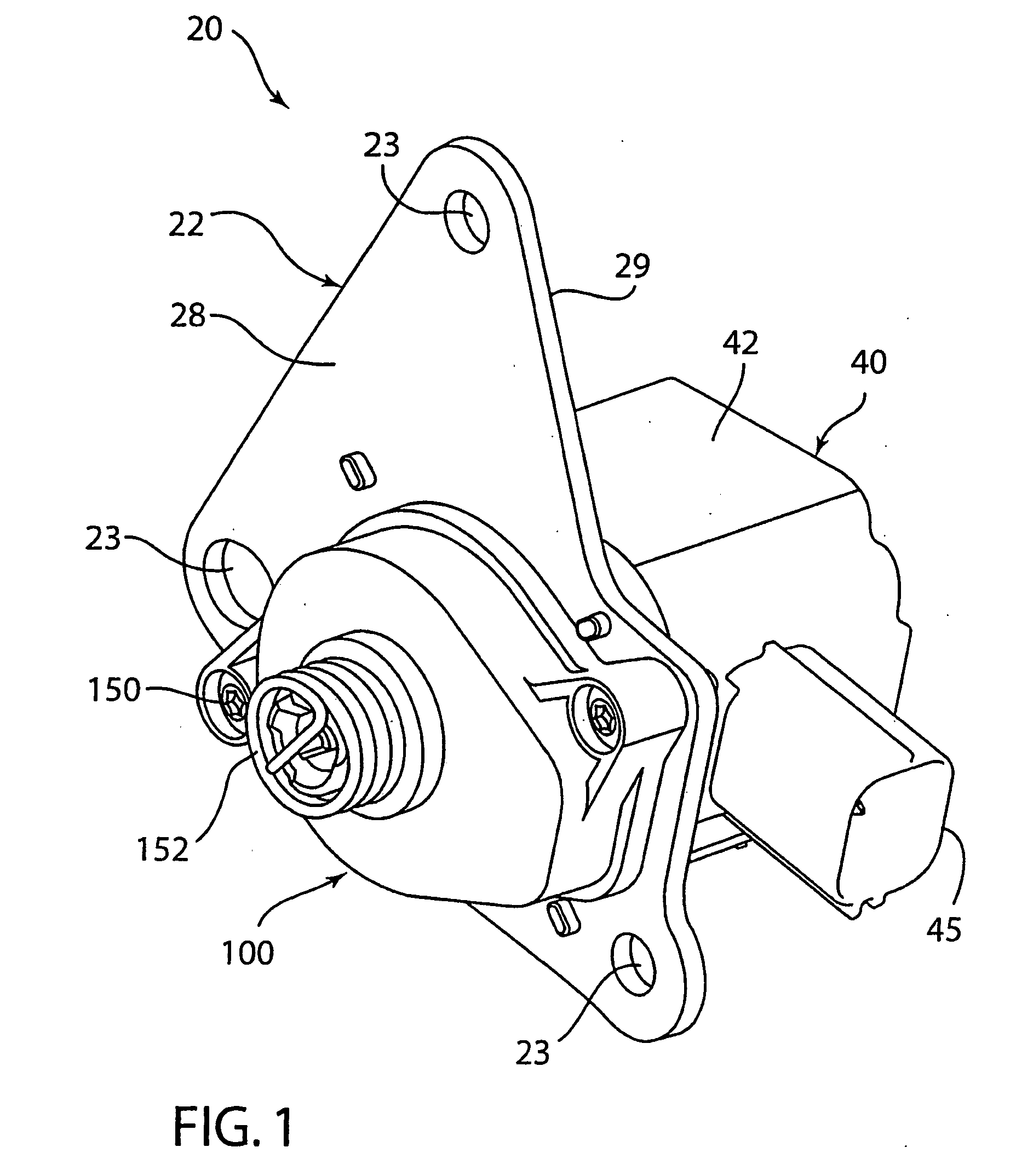 Rotary actuator with non-contacting position sensor