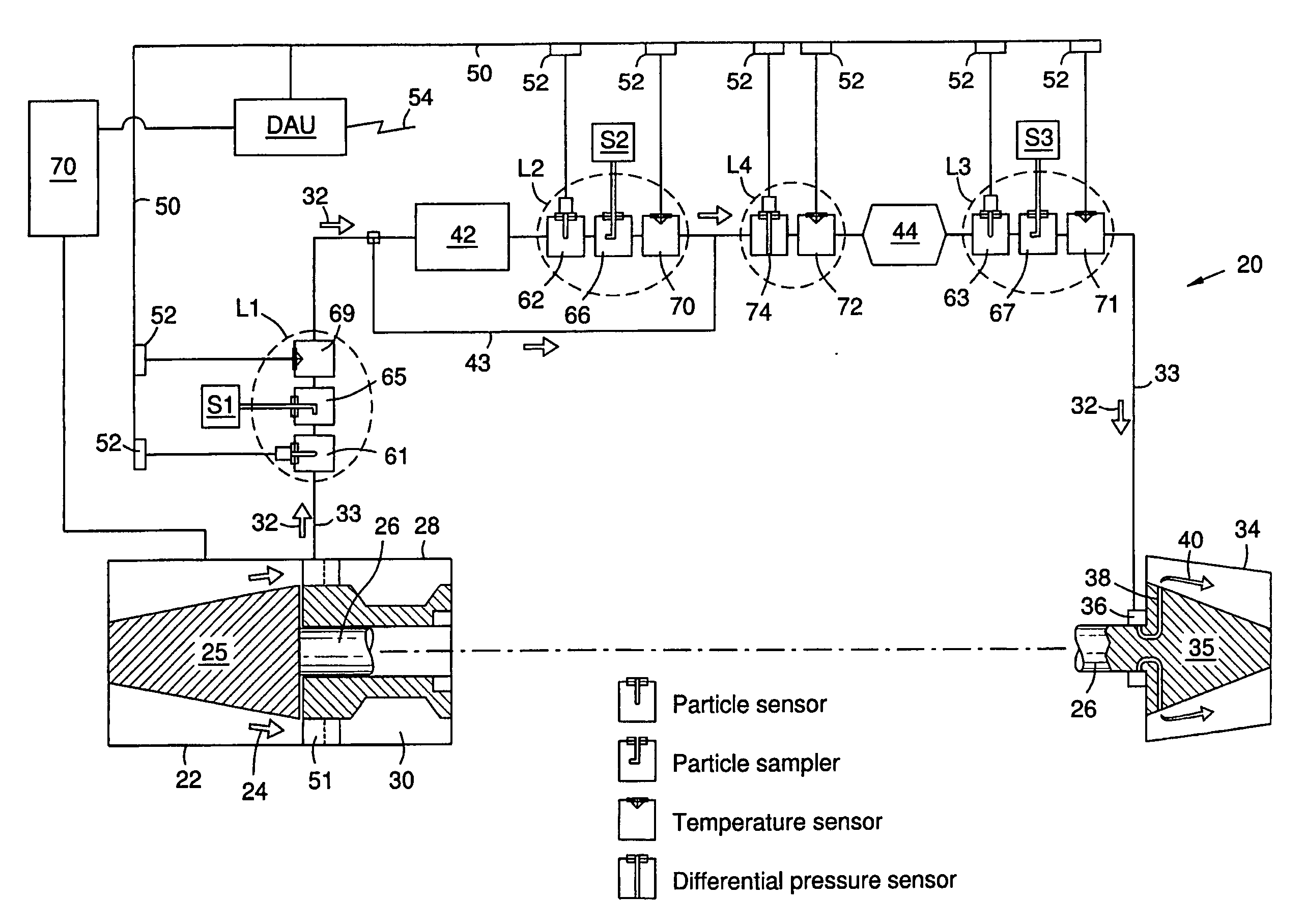 Method and apparatus for monitoring particles in a gas turbine working fluid