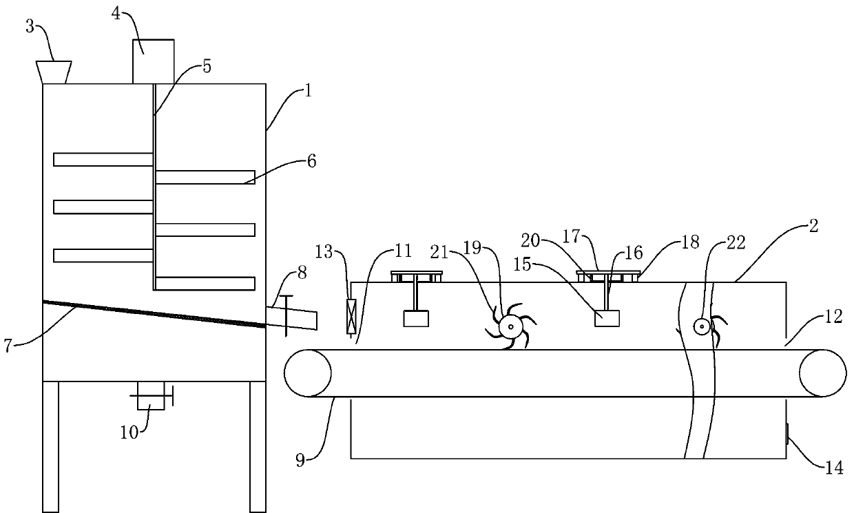 Debris removing device for glass fragments