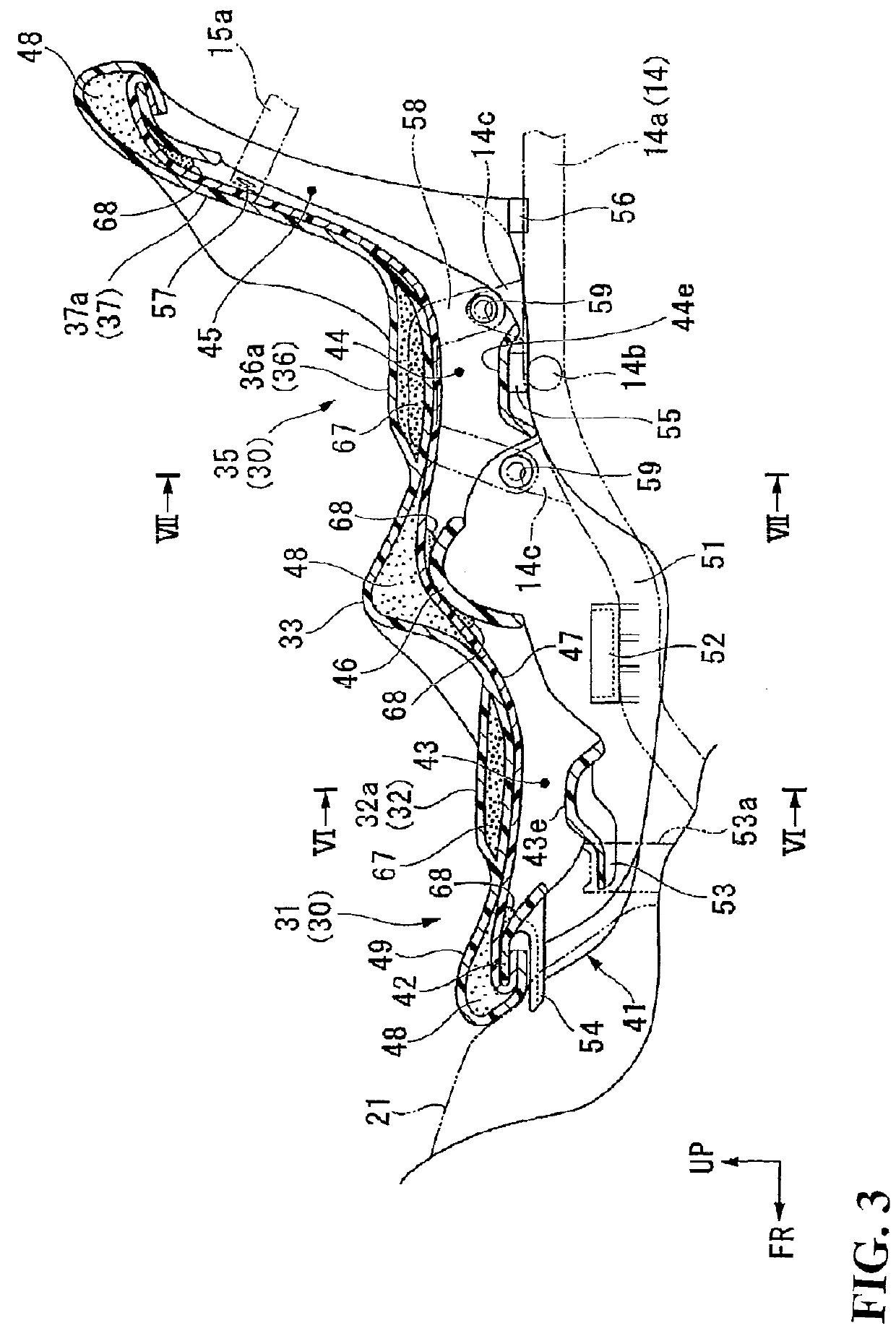 Vehicle seat structure