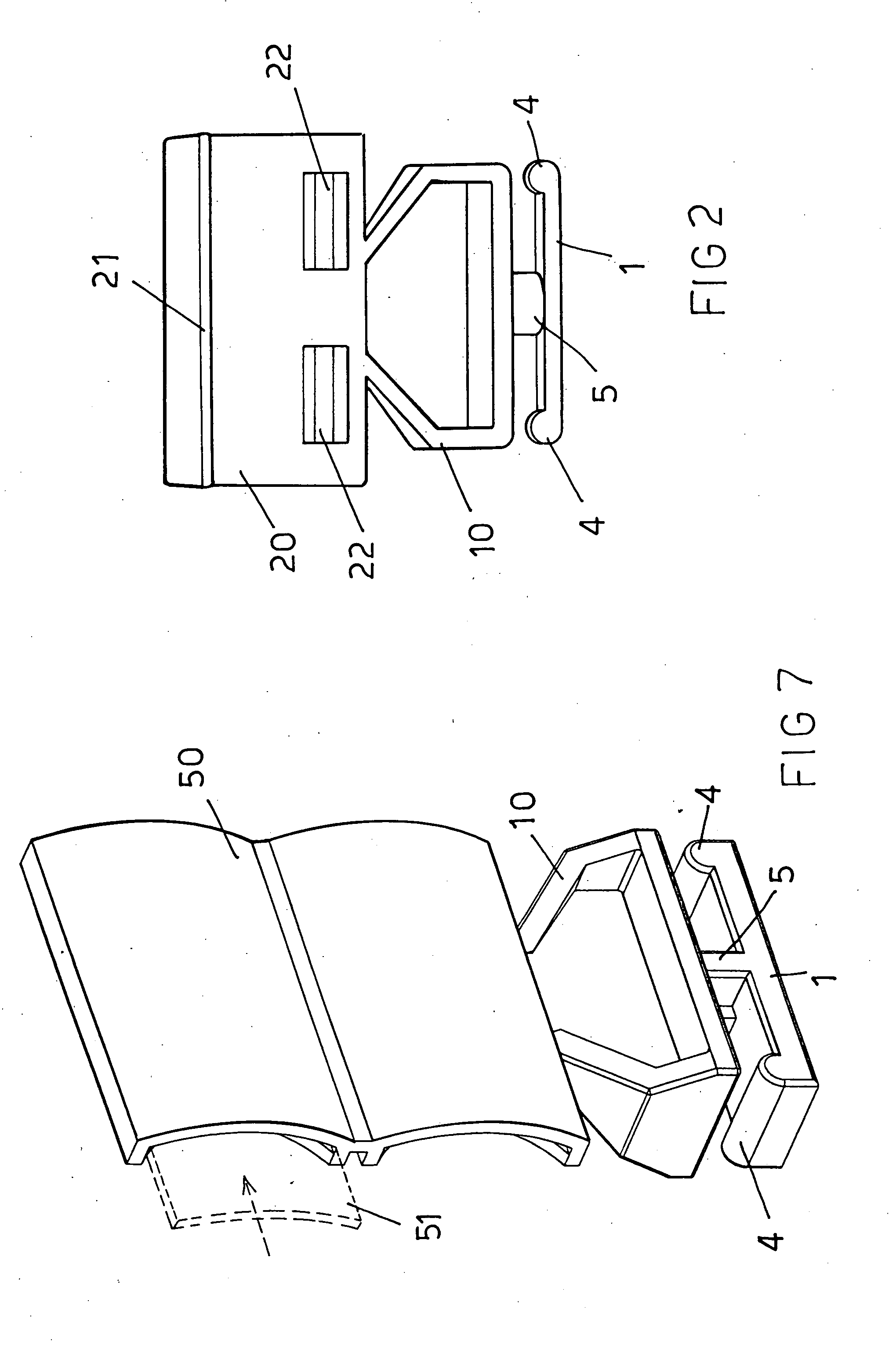 Clamping device for clamping fittings in electric board channels