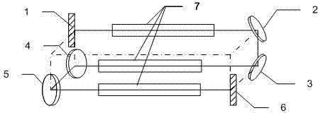 Polarization-insensitive space folding laser resonator