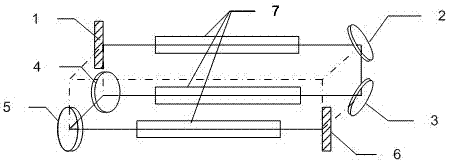 Polarization-insensitive space folding laser resonator