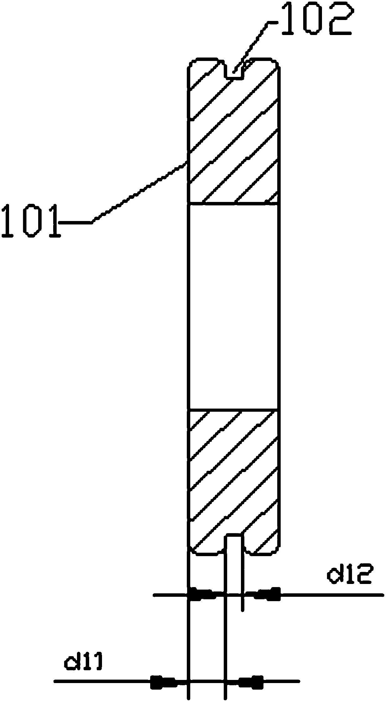 Cardboard crimping device and cardboard manufacturing device and stapler with crimping device