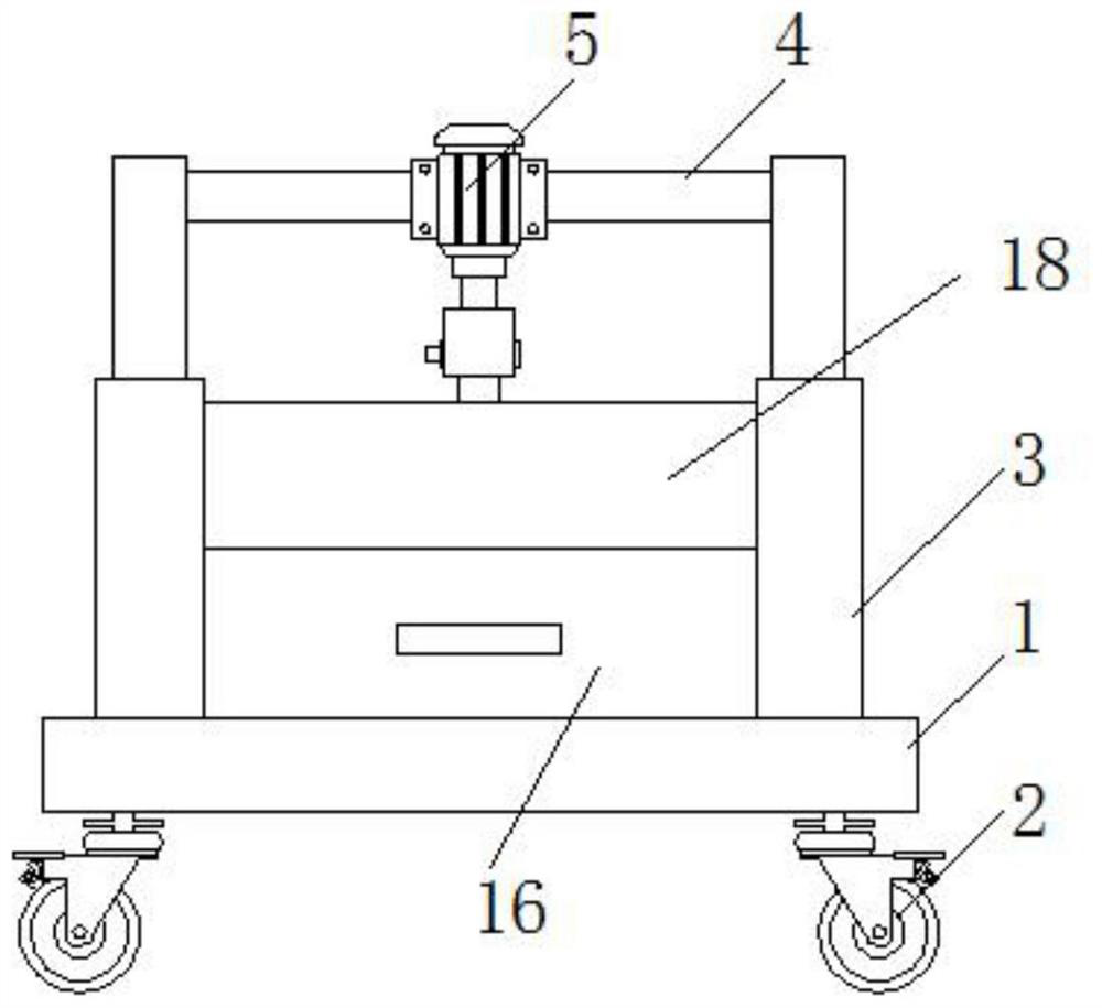 Punching device for flange production