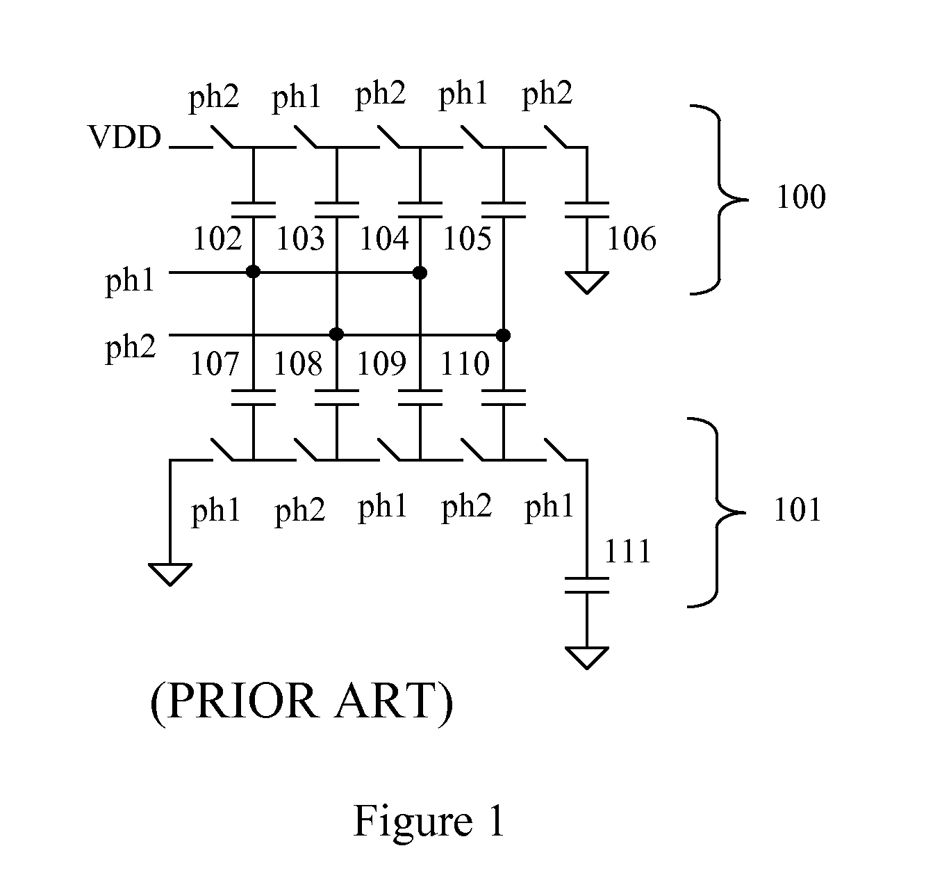 High efficiency regulated charge pump