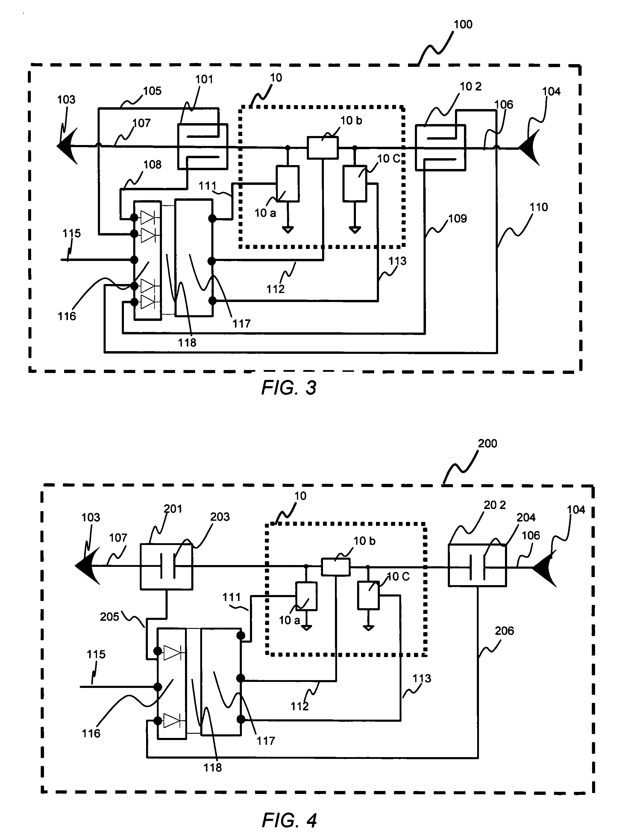 Tunable microwave devices with auto-adjusting matching circuit