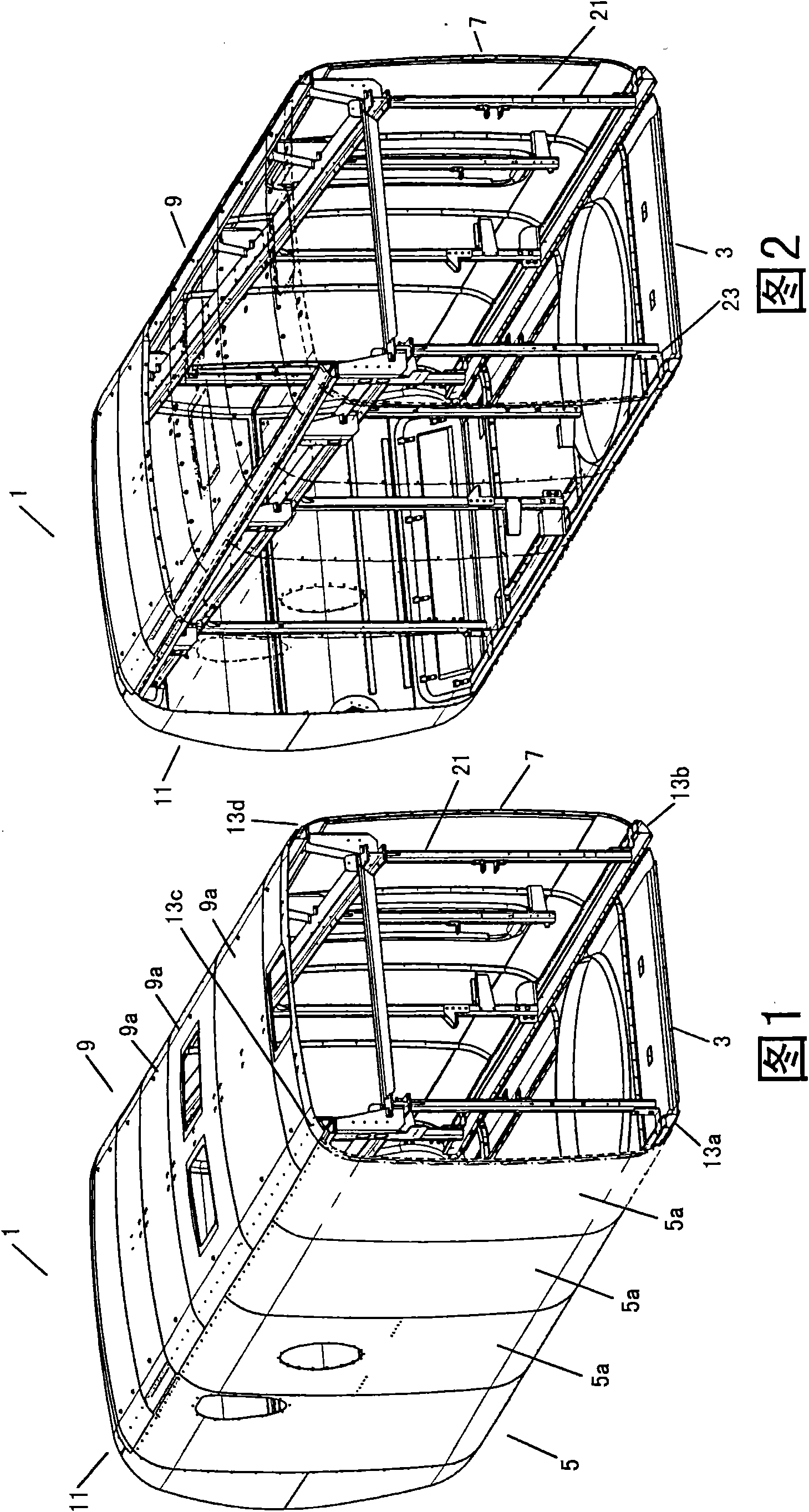 Engine room for wind generating set