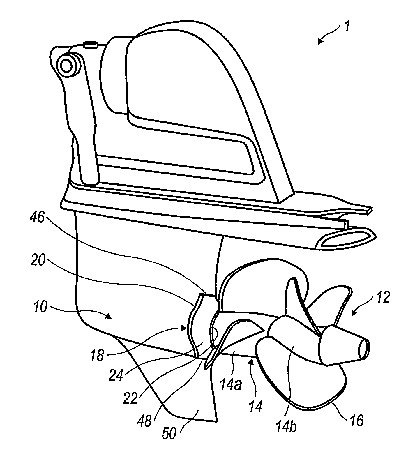 Marine propeller drive