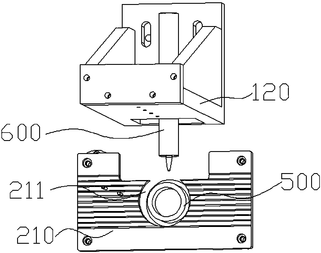 Bearing vibration measurement mechanism and bearing detection device