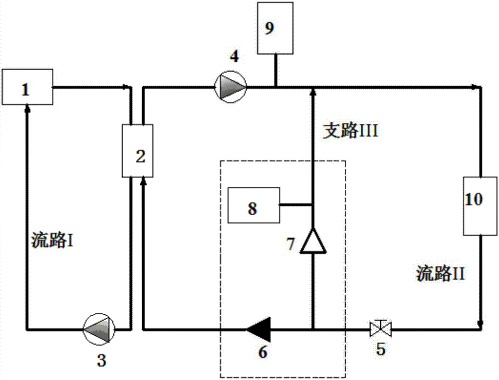 Water hammer shock wave pulsation heat exchange device applied to ship water waste heat recovery system