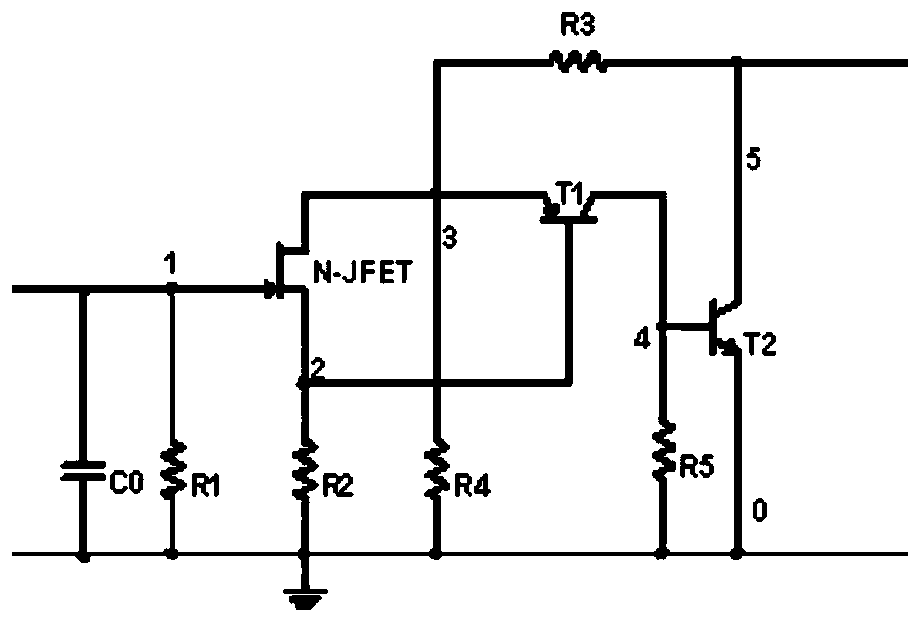 Two-wire Built-in Charge Amplifying Circuit Based on Field Effect Transistor